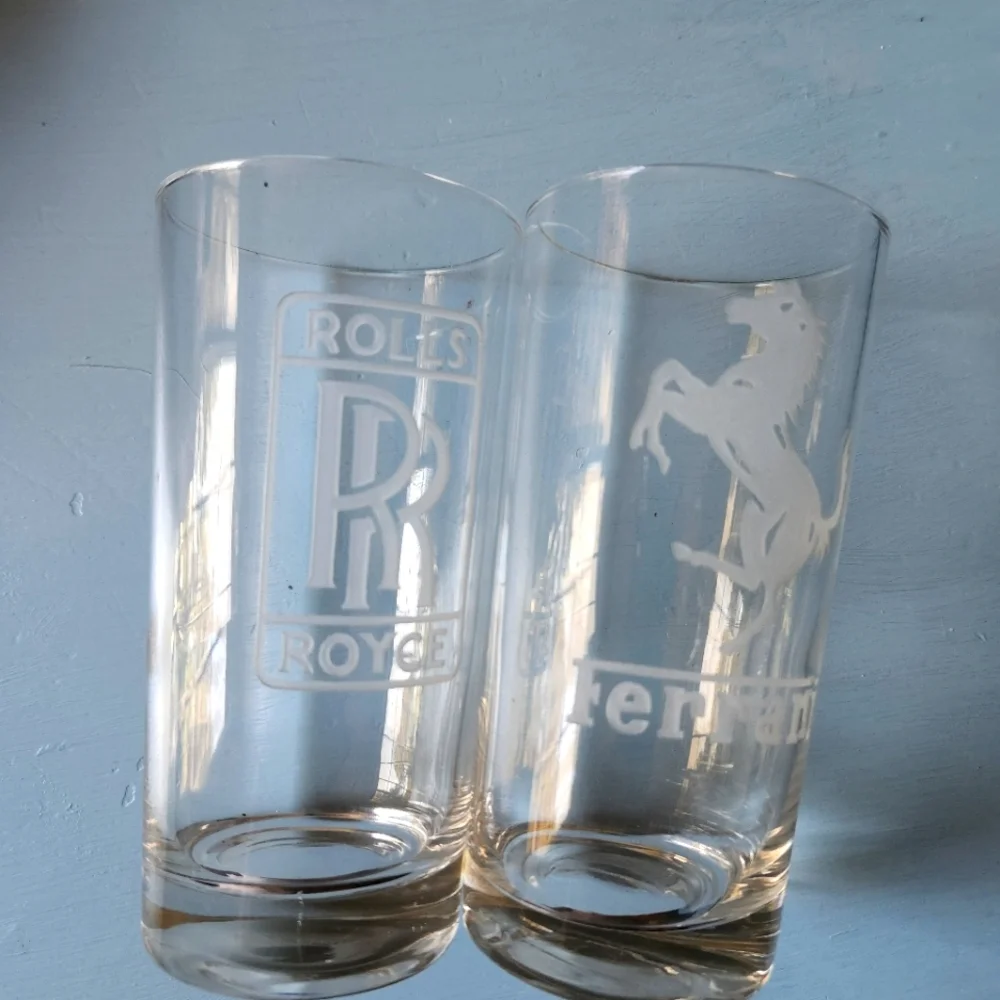 Vintage Etched drinking glasses